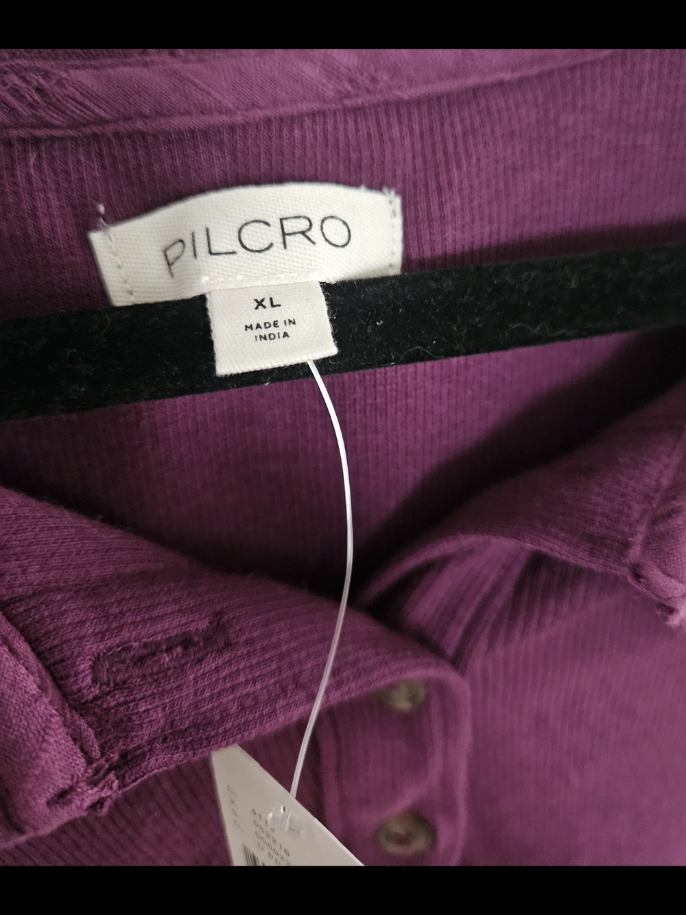 Anthropologie Pilcro Long-Sleeve with Ruffled Peter Pan Collar - Picture 3 of 7